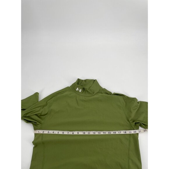 Under Armour Coldgear Compression Womens 2XL Mock Neck Base Layer Green Athletic - Picture 10 of 11